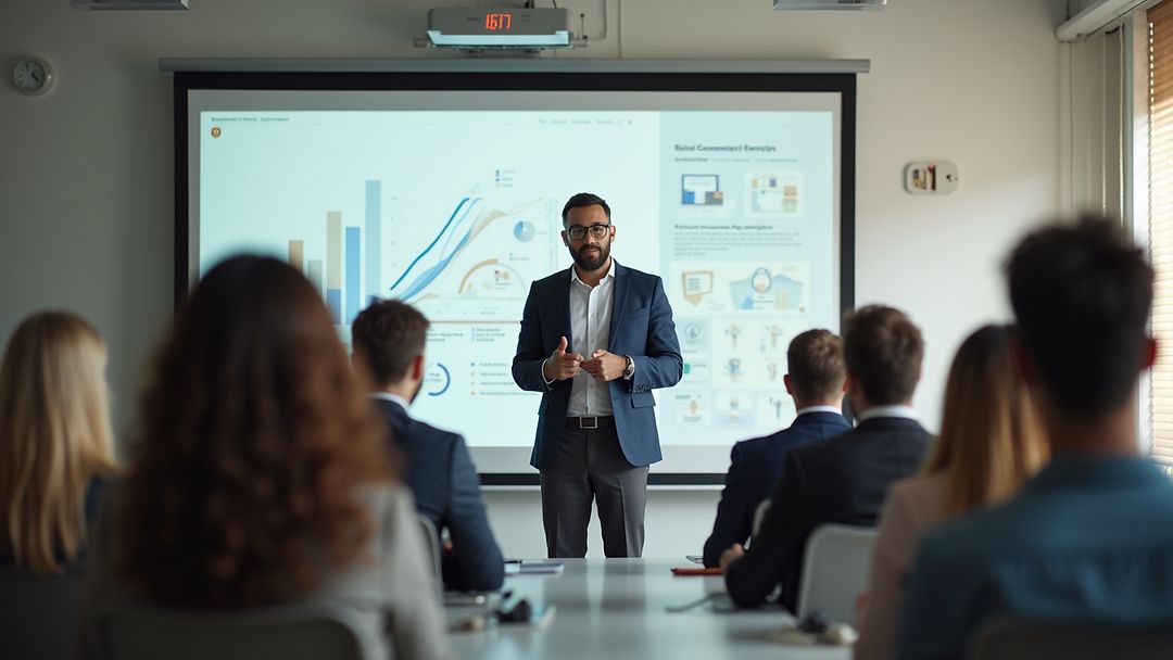 Professionisti che lavorano su dati e report finanziari